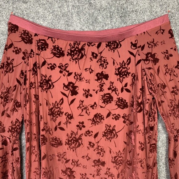 Knox Rose Off Shoulder Embossed Floral Top Women XXL Stretchy Bell Sleeve - Picture 2 of 9